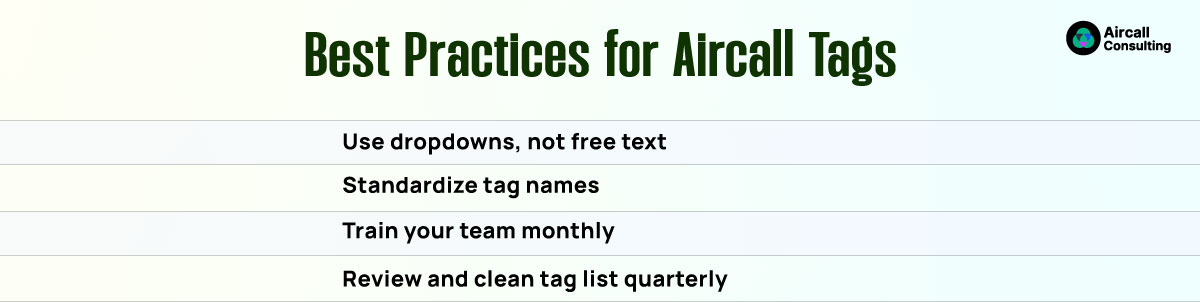 Best Practices for Aircall Tags