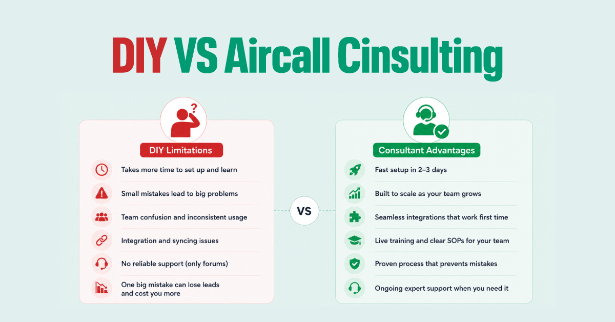 diy vs aircall consultant