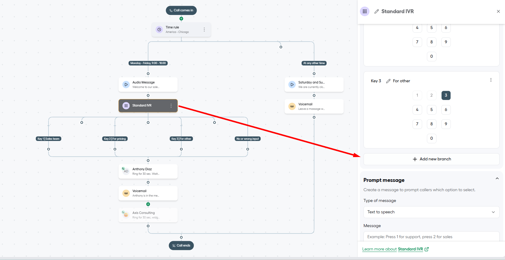 aircall call routing smatflow ivr setup